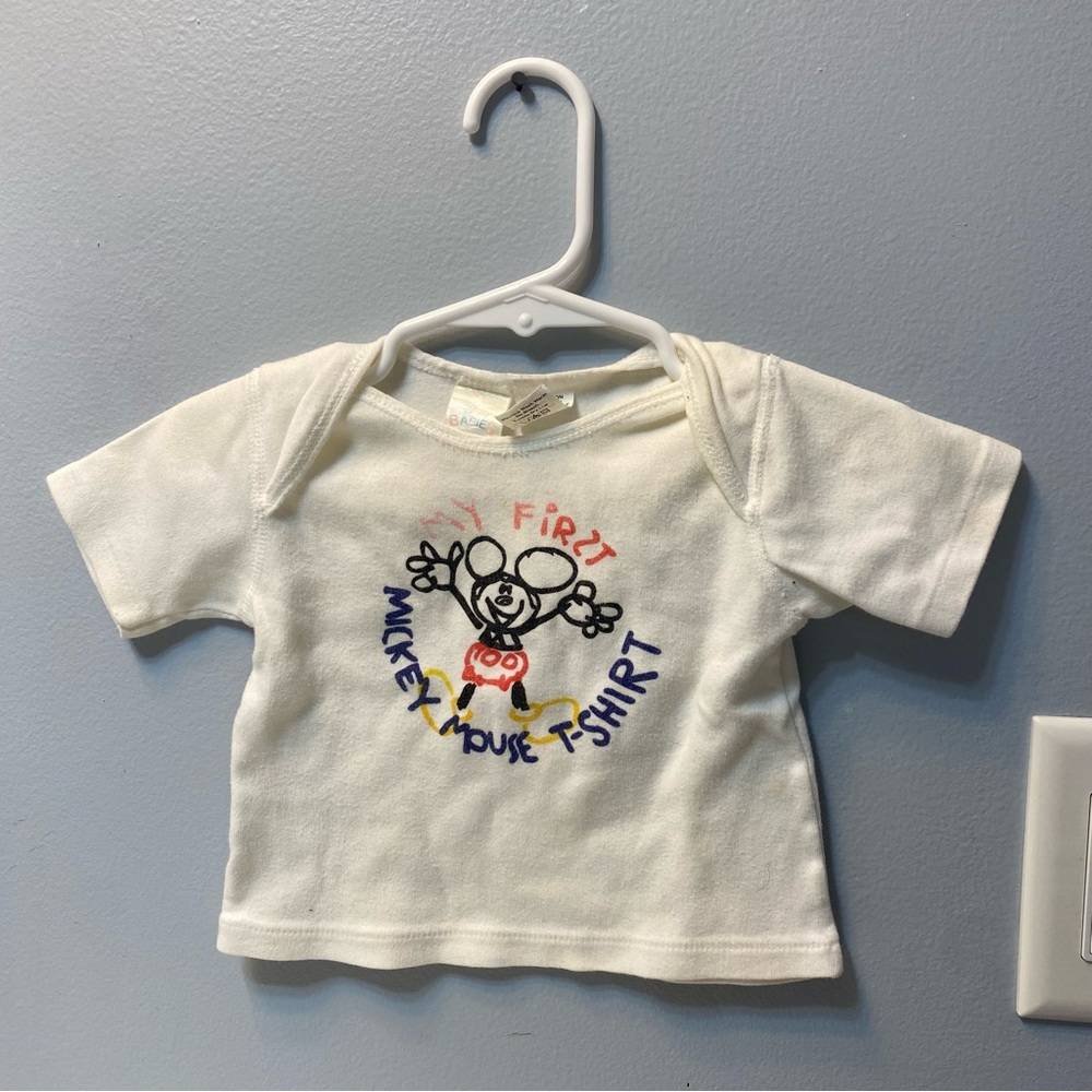 Vintage Disney Mickey Mouse Baby Shirt 6-12months